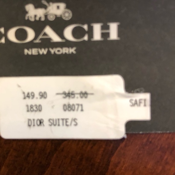 COACH GRAND Unisex Stainless Steel Brass Bracelet Watch with Crystal Markers - Picture 4 of 4